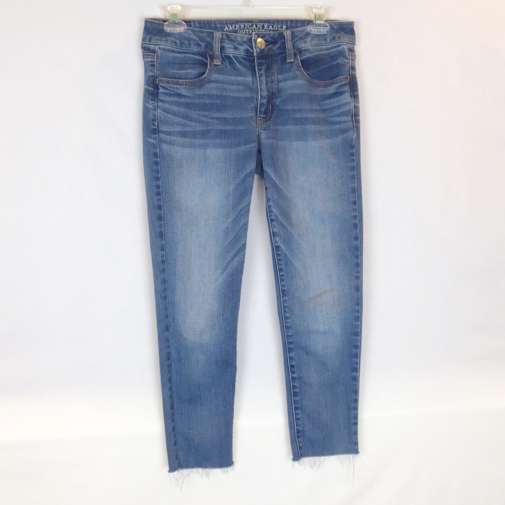 American Eagle Jeggings with Raw Hem